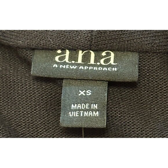 Women's a.n.a. A New Approach Open Black Knit Top Rayon Blend Size XS (NWT) - Picture 11 of 16